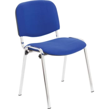 Image of Lincoln - Conference Chrome Stacking Chair Black