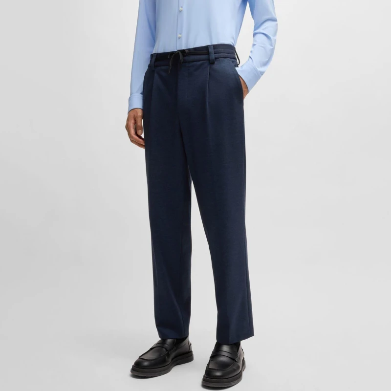 Image of Hugo Gos241F1J Trousers Dark Blue male 34R