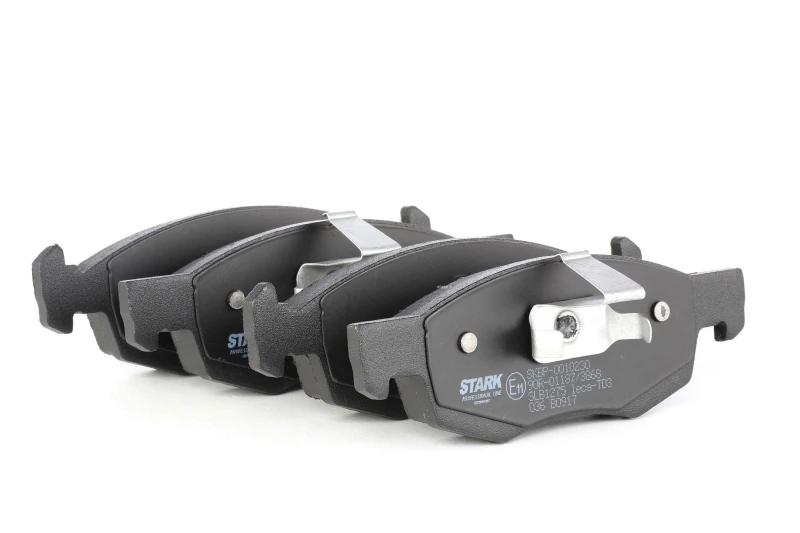 Image of STARK SKBP-0010230 Brake pad set Front Axle, not prepared for wear warning indicator, with piston clip Brake Pad Set,disc brake (402)