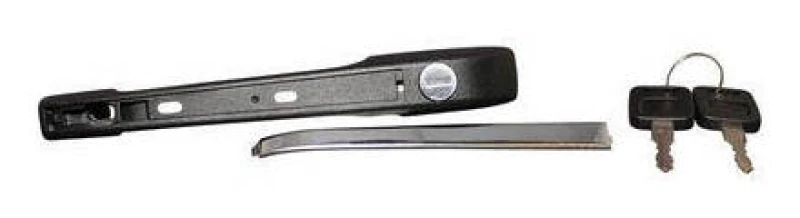 Image of JP GROUP 1187101680 Door Handle JP Right Front, black, with key Door Handle (1373)