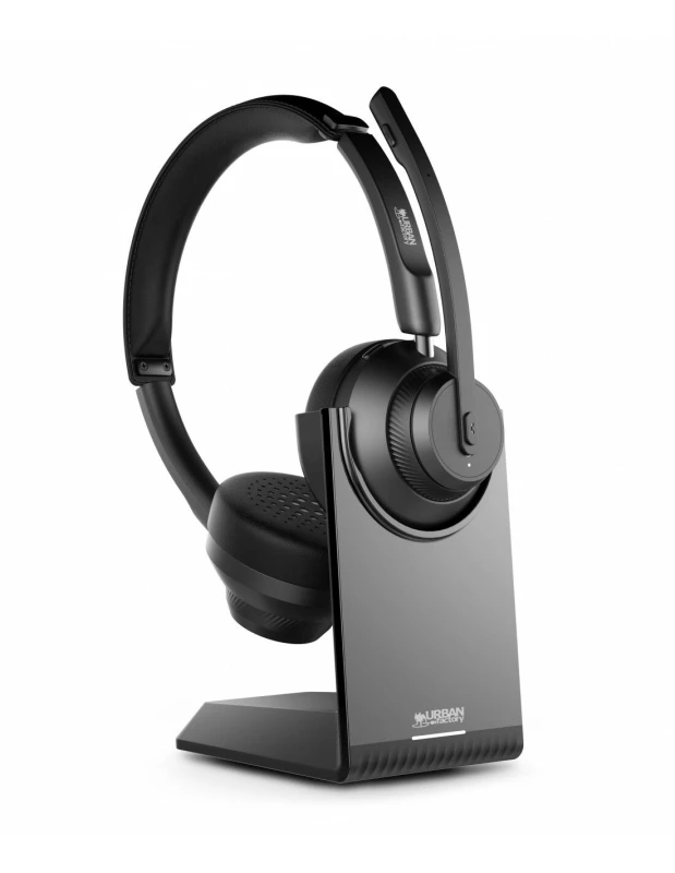 Image of Urban Factory Urban Factory MOVEE PRO: BlueTOOTH 5.2 HEASDET WITH ENC AND CHARGING STAND HBV65UF