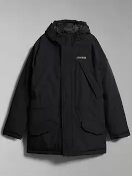Image of Napapijri Epoch Parka Jacket - Black Size M Men