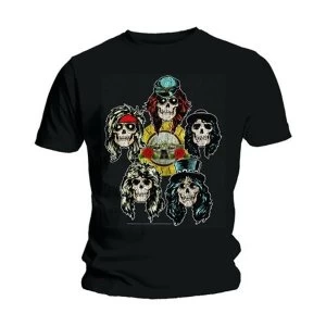 image of Guns N' Roses - Vintage Heads Unisex XX-Large T-Shirt - Black