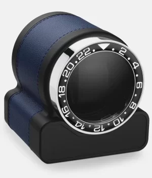 Image of Scatola del Tempo Watch Winder Rotor One Blue Black Bezel