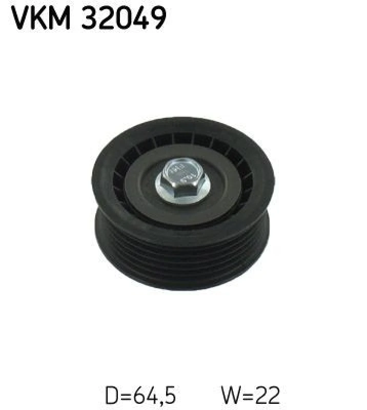 Image of SKF Deflection / guide pulley, V-ribbed belt SKF VKM 32049