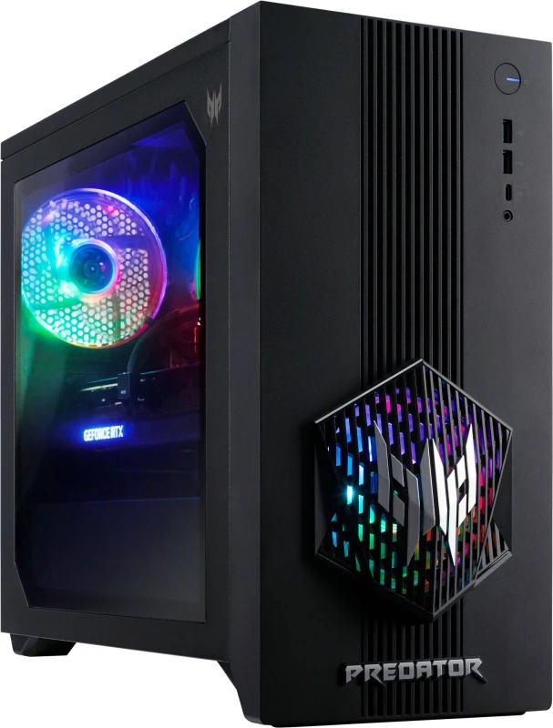 Image of Acer Predator PO3-665 Gaming PC - NVIDIA GeForce RTX 5060, Intel Core i5, 512GB SSD - Black