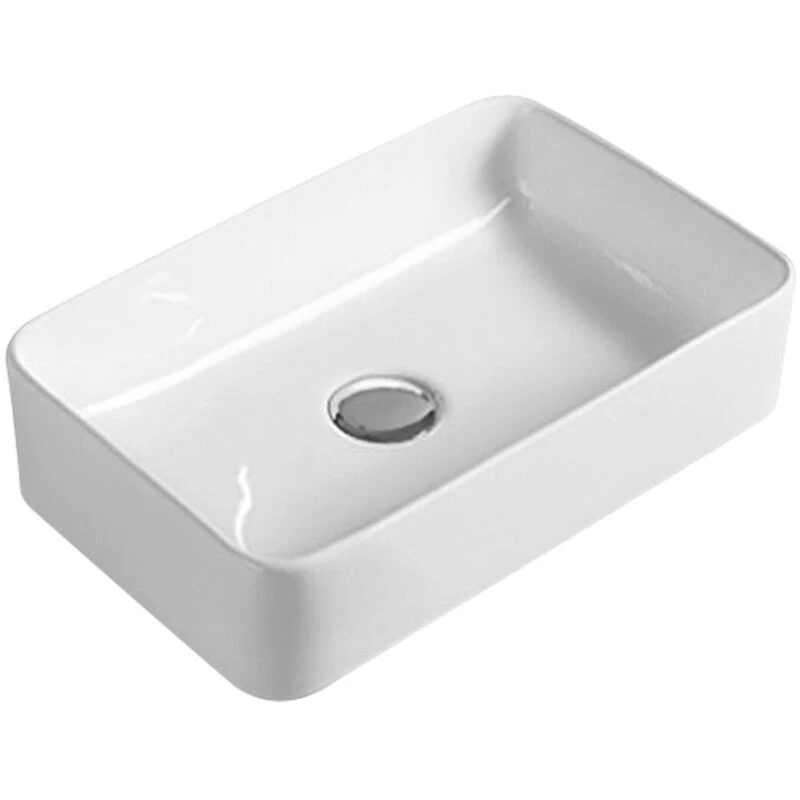 Image of nuie Rectangular Basin 365x235x120mm, White NBV179