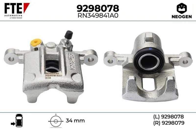 Image of Brake caliper FTE 9298078