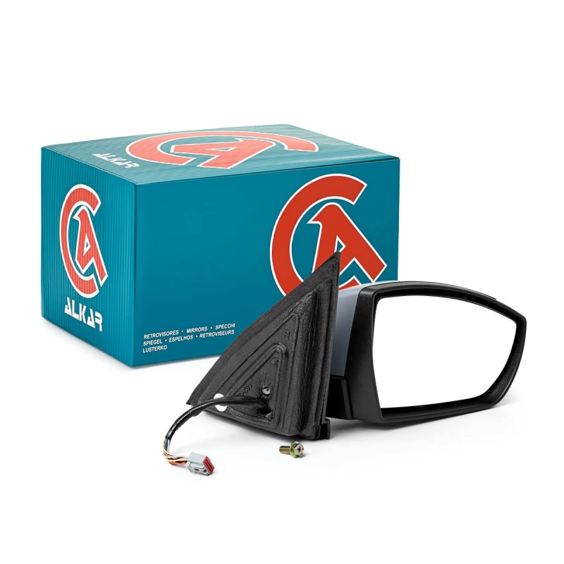 Image of ALKAR 9271375 Wing mirror Right, Electric, with Peripheral Lighting, primed Outside Mirror (50)