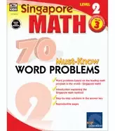 Image of singapore math 70 must know word problems workbook for 3rd grade math paper