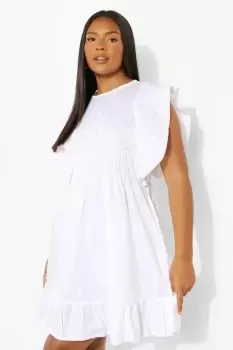 Image of Plus Smocked Ruffle Smock Dress