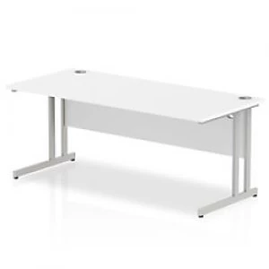 image of Impulse Cantilever 1800 Rectangle Desk White