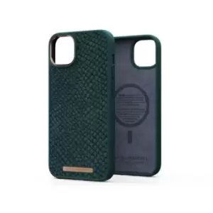 Image of Njord byELEMENTS Salmon Leather Magsafe Case for Apple iPhone 14 Plus Green NA42SL02