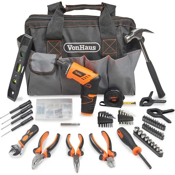 VonHaus VonHaus 94Pc Hand Tool + Screwdriver Combo Kit - Black One Size