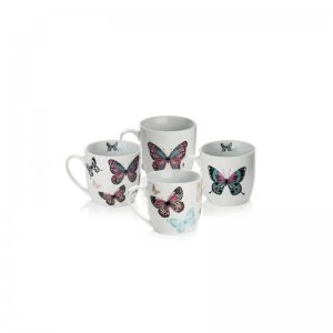 image of Sabichi Mariposa 4 Piece Mug Set