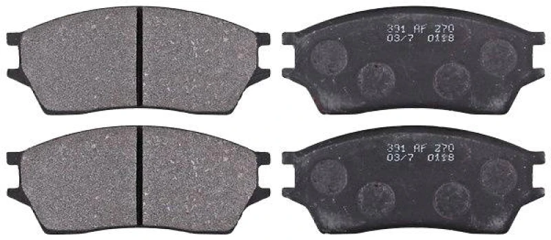 Image of A.B.S. 36641 Brake pad set without integrated wear sensor Brake Pad Set,disc brake (402)