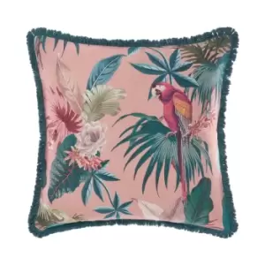 image of Fernanda Botanical Pillow Sham Teal/Leaf Green