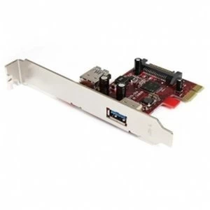 Image of 2 port PCI Express SuperSpeed USB 3.0 Card 1 Internal 1 External