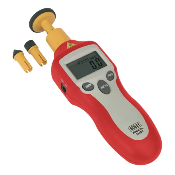 Image of Genuine SEALEY TA050 Digital Tachometer Contact/yesn-Contact