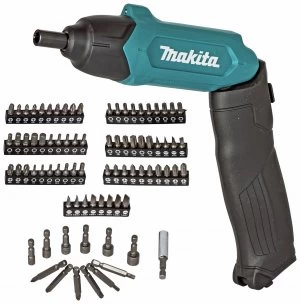 image of Makita 3.6V Li ion Cordless Screwdriver with 81 Accessories