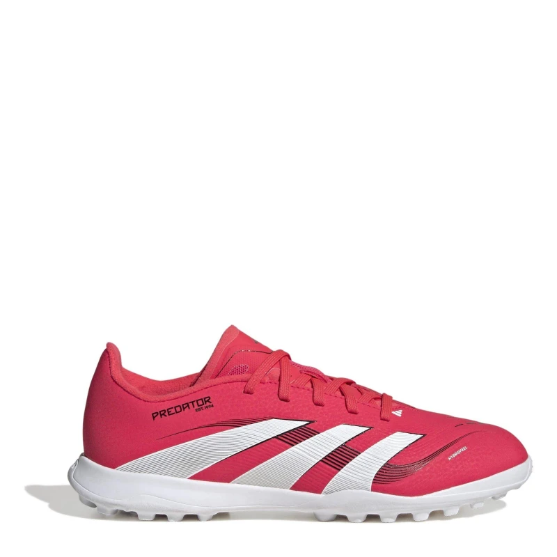 Image of adidas Predator League Juniors Astro Turf Football Boots Red/White male 4.5 (37.3)