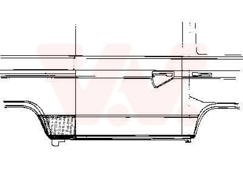 Image of VAN WEZEL Side panel VAN WEZEL 5870141
