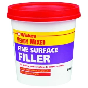 image of Wickes Fine Surface Ready Mixed Filler - 600g