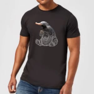 image of Fantastic Beasts Tribal Niffler Mens T-Shirt - Black