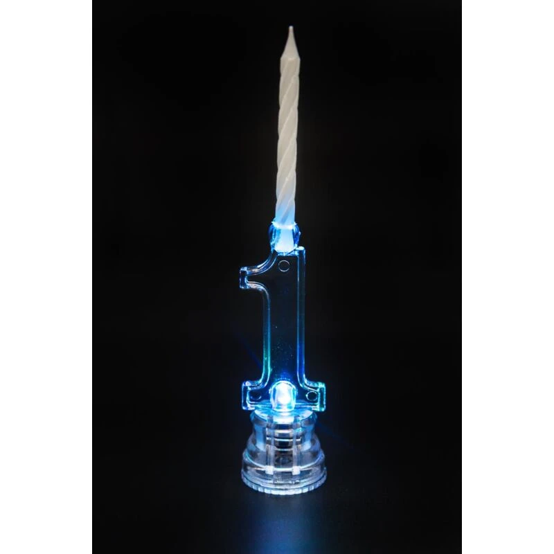 Image of Shatchi Birthday Candle Number 1 Flashing Colour Changing with 4 Candle Cake Decoration Multi unisex