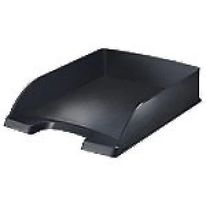 Image of Leitz Style Letter Tray Satin Black A4