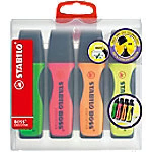Image of STABILO Highlighter Boss Executive 2mm Assorted 4 Pieces