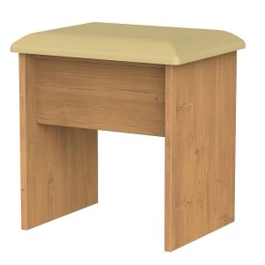 Image of Robert Dyas Loxley Ready Assembled Dressing Table Stool - Oak