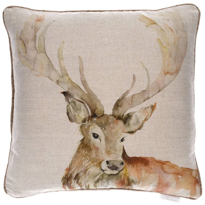 Image of Voyage Maison Gregor Animal Piped Cushion Natural