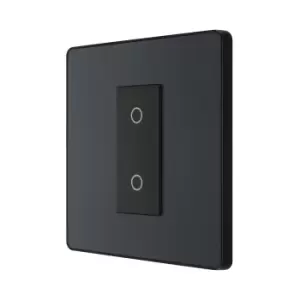 Image of BG Evolve Matt Grey 200W Single Touch Dimmer Switch 2-Way Master - PCDMGTDM1B