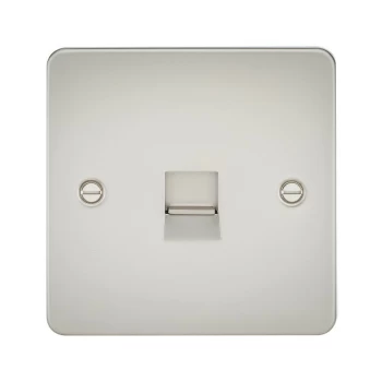 Image of Flat Plate Telephone master socket -pearl - Knightsbridge