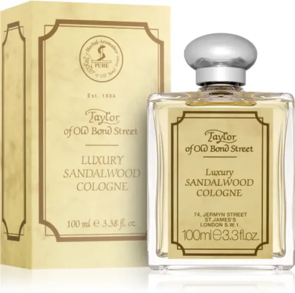 image of Taylor of Old Bond Street Sandalwood Eau de Cologne For Him 100ml