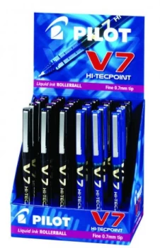 Image of Pilot V7 Hi Tecpnt Rb Ast Dspy24 Blk/blu