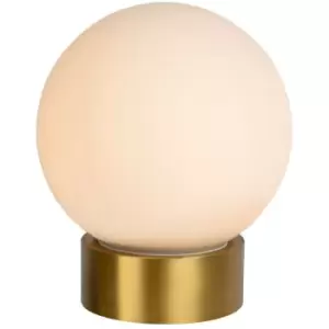 image of Lucide JORIT - Table Lamp - Ø20cm - 1xE27 - Opal