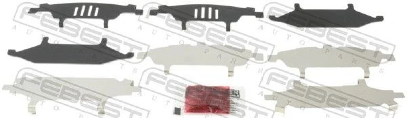 Image of Brake pad fitting kit FEBEST 0103-ZZE120F
