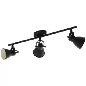 image of Eglolighting - Eglo Seras 3 Lamp Spotlight Bar Black