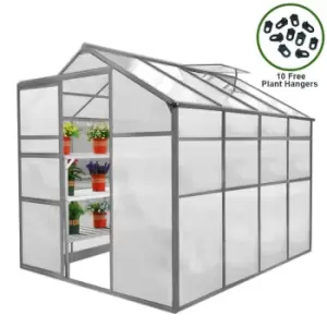 Image of Greenhouse 6ft x 8ft - Silver