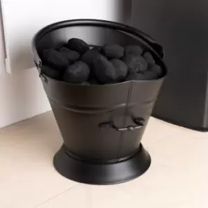 Image of Snug - Fireside Black Iron Coal Bucket Black