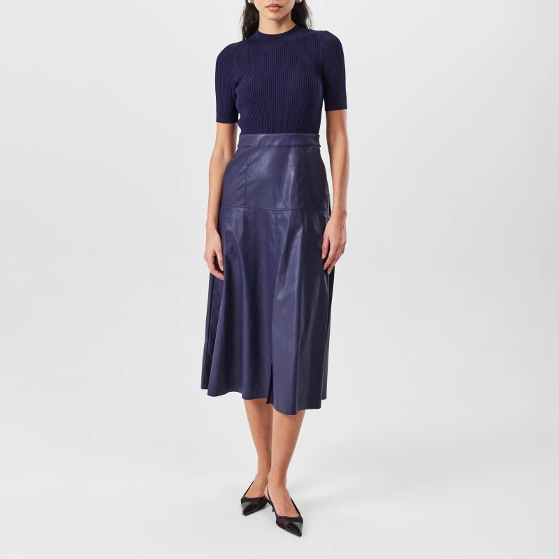 Image of Ted Baker Womens Matiar Midi A-Line Dress Dk-Blue female 14 (L)