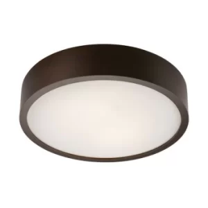 image of Round Cylindrical Ceiling Light Wenge, 2x E27