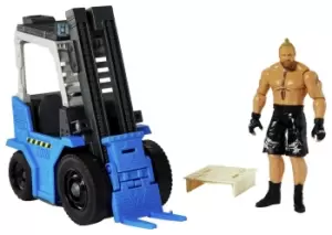 Image of WWE Wrekkin Slam 'N Stack Forklift with Brock Lesnar Figure