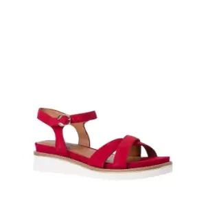 Image of Eda Leather Wedge Sandals