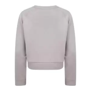 Image of Tombo Womens/Ladies Cropped Sweatshirt (L) (Light Grey)