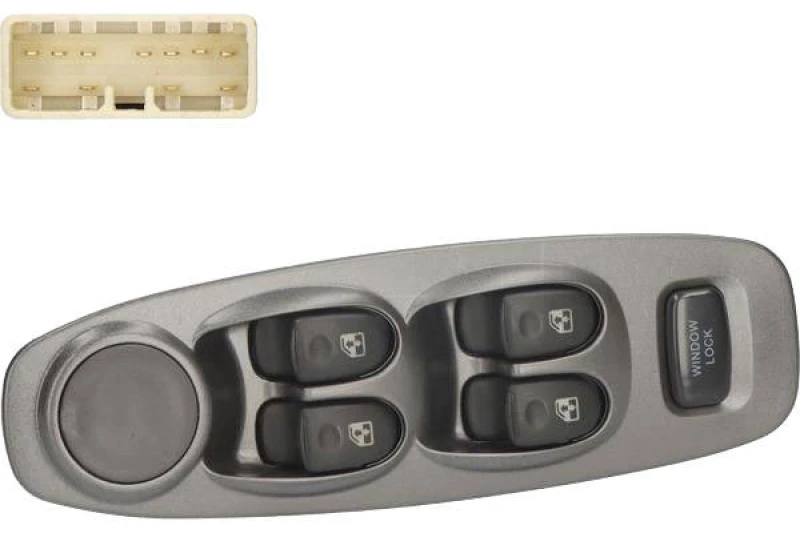 Image of Alfa e-Parts AF05878 Switch, window winder Left Front Plastic Switch,window winder (1761)