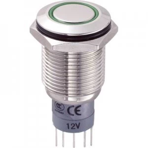 Image of TRU COMPONENTS LAS2GQF 11ZEG12VNP Tamper proof pushbutton 250 V AC 3 A 1 x OnOn IP67 latch