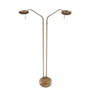 image of Zenith LED Multi Arm Floor Lamp Bronze Brushed, Plastic Matt